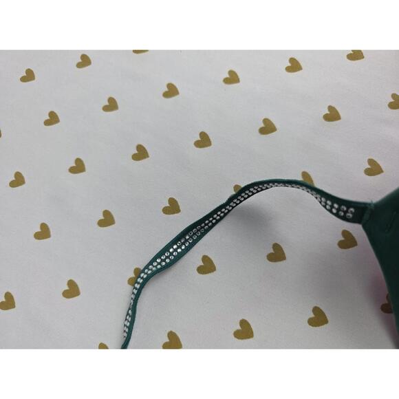 Victorias Secret PINK Green Wear Everywhere super Push Up bra 32C BLING SHINE - Picture 3 of 8